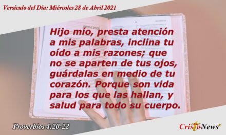 Versículo del Día: Miércoles 28 de Abril de 2021