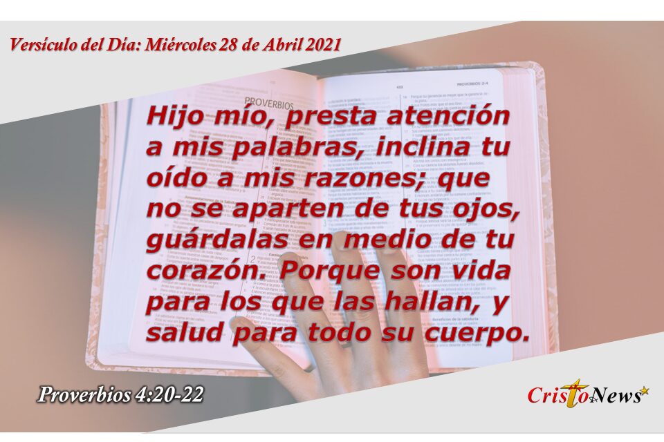 Versículo del Día: Miércoles 28 de Abril de 2021