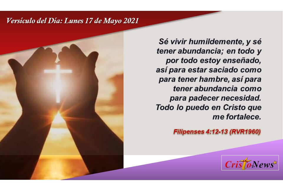 Versículo del Día: Lunes 17 de Mayo de 2021