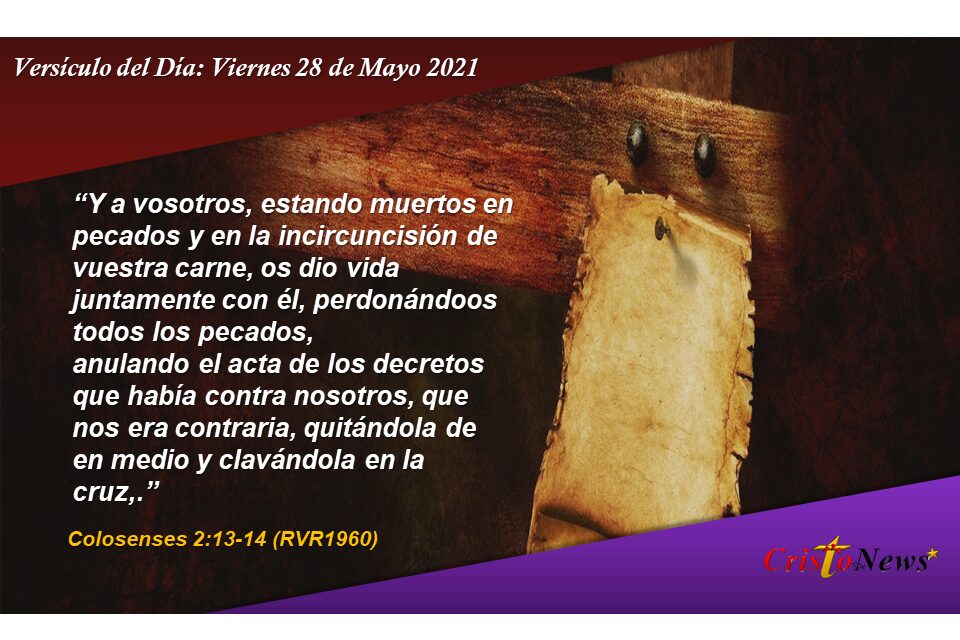 Versículo del Día: Viernes 28 de Mayo de 2021