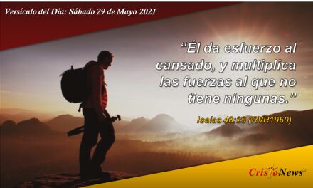 Versículo del Día: Sábado 29 de Mayo de 2021