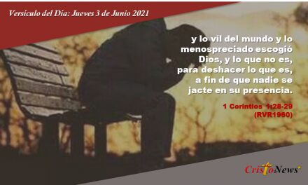 Versículo del Día: Jueves 3 de Junio de 2021