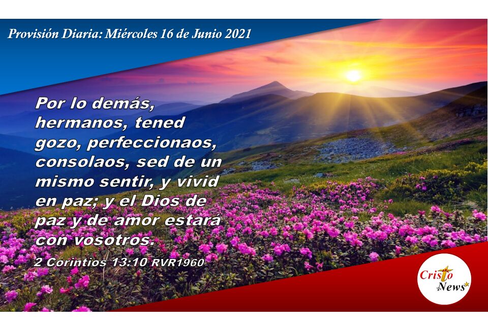 Provisión Diaria: Miércoles 16 de Junio de 2021