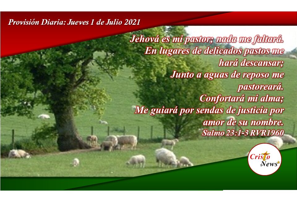 ¡El Señor es mi pastor! Una declaración con resultado inmediato: Provisión Jueves 1 de Julio 2021