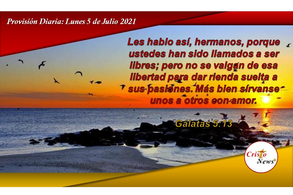 Somos llamados a vivir en Libertad en Jesucristo para amar a los demás: Provisión Lunes 5 de Julio de 2021
