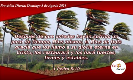 Confiar en Jesucristo nos hace fuertes, firmes y estables para vivir restaurados: Provisión 8 de Agosto de 2021