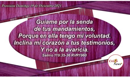 El testimonio de Jesucristo en nuesrtro corazón es hacer la voluntad de Dios en fe y obediencia: Provisión Domingo 19 de diciembre de 2021
