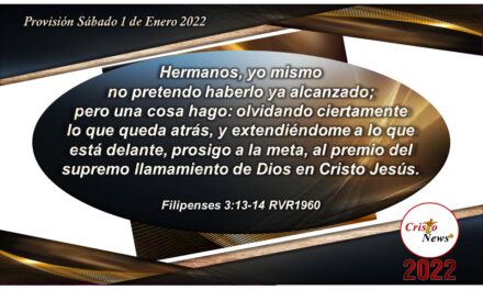 La relación  personal con Jesucristo es el llamado por gracia de Dios para nuestra vida con propósito: Provisión Sábado 1 de Enero 2022