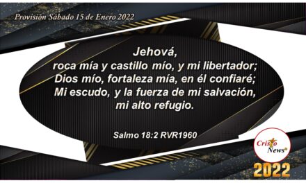 Jesucristo es la roca que nos ofrece Dios por gracia para que sea nuestra fortaleza y refugio: Provisión Sábado 15 de Enero 2022