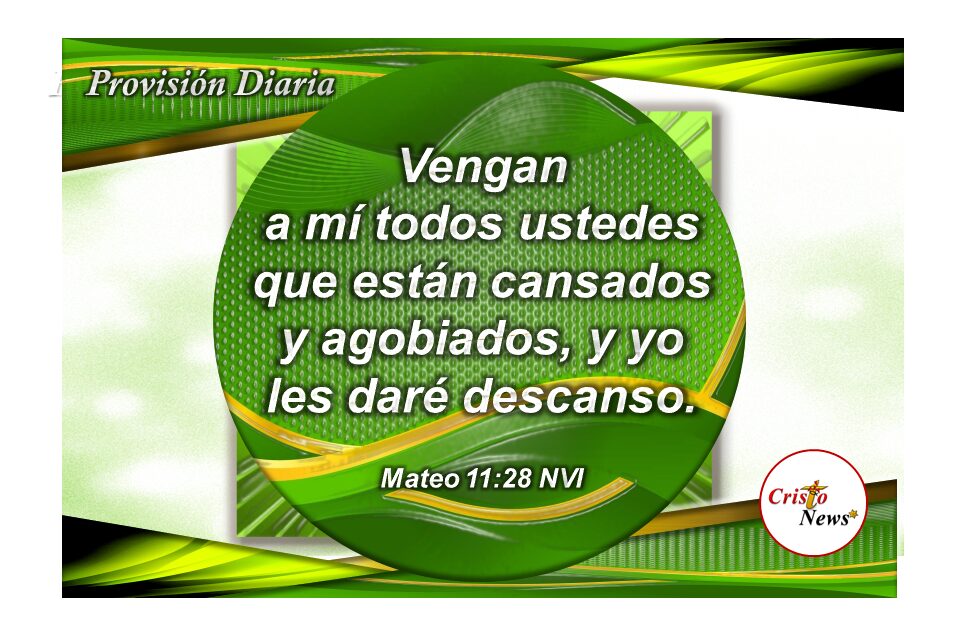 En Jesucristo encontramos paz y descanso perfecto: Provisión Miércoles 26 de Enero 2022