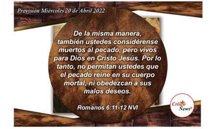Jesucristo nos aparta del pecado y nos ofrece un Camino de Paz y amor por la misericordia de Dios Padre: Provisión Miércoles 20 de Abril de 2022