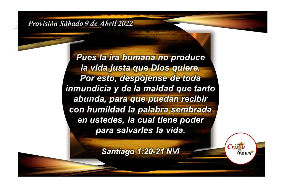 La Palabra de Dios es la semilla perfecta en nosotros para dar fruto en abundancia de acuerdo al carácter de Jesucristo: Provisión Sábado 9 de Abril de 2022