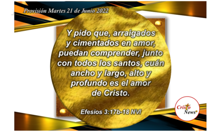 Ancho, largo, profundo y alto son las dimensiones del Amor de Jesucristo y miden la misericordia de Dios Padre hacia nosotros: Provisión Martes 21 de Junio de 2022
