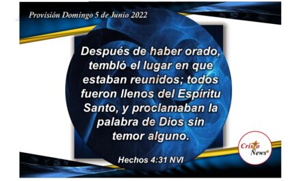Pentecostés: Llenos del Espíritu Santo para proclamar con fe y obediencia la Palabra de Dios a través de Jesucristo quien es Camino de verdad y vida: Provisión Domingo 5 de Junio de 2022