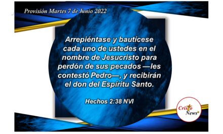 El corazón contrito y humillado muestra el arrepentimiento necesario para ser redimido por el amor Salvador Jesucristo y la guía del Espíritu Santo: Provisión Martes 7 de Junio de 2022
