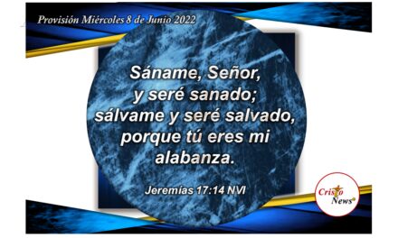 Jesucristo nos salva y sana por la gracia y misericordia de Dios Padre: Provisión Miércoles 8 de Junio de 2022