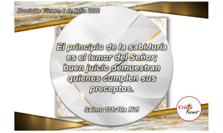 El amor en Jesucristo nos fortalece el juicio y sabiduría a través del Camino de verdad, justicia y vida: Provisión viernes 1 de Julio de 2022