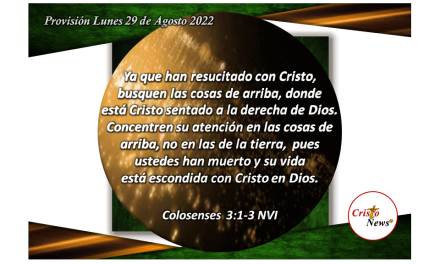 Mantener nuestra mirada y esperanza en Jesucristo es el Camino de victoria haciendo la voluntad de Dios Padre : Provisión lunes 29 de Agosto de 2022