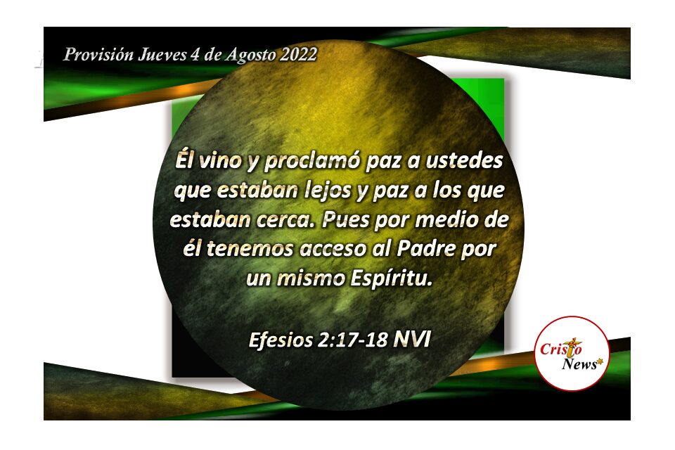 Jesucristo es el Camino correcto de vida y verdad para llegar a nuestro Padre Celestial: Provisión jueves 4 de Agosto de 2022