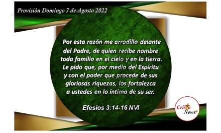 Jesucristo en su amor nos fortalece y acerca a nuestro Abba Padre en propósito, esperanza y fe: Provisión domingo 7 de Agosto de 2022