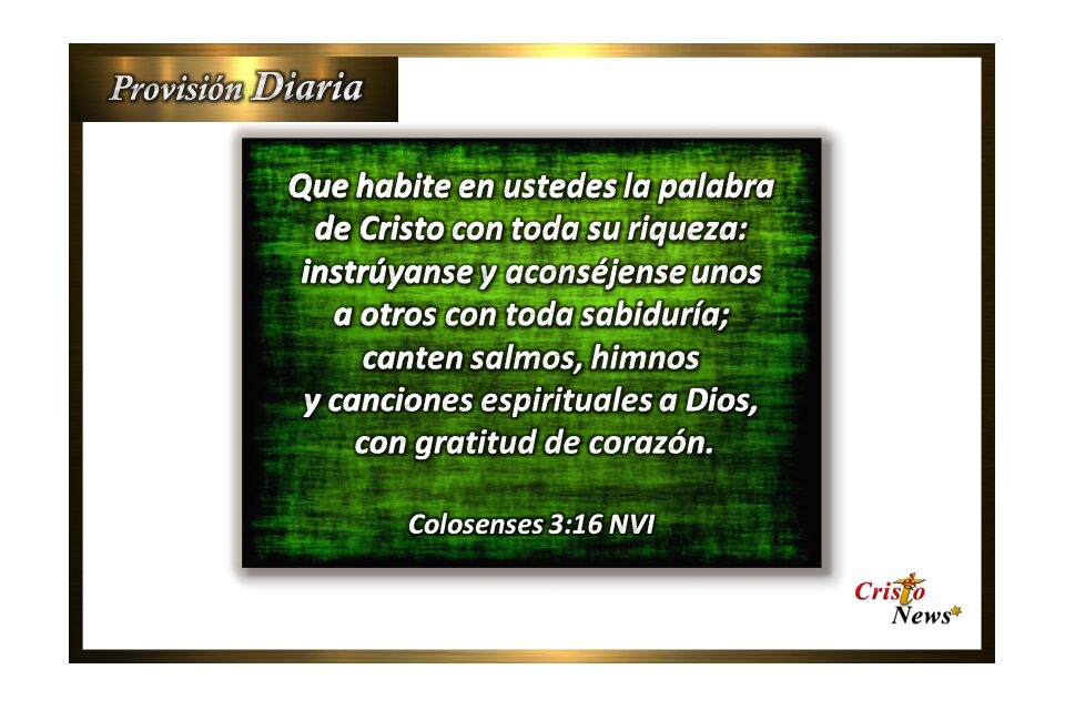 Seamos esforzados para que habite en nosotros el evangelio de Cristo como lumbrera del Camino que nos conduce a Dios: Provisión domingo 4 de Septiembre de 2022