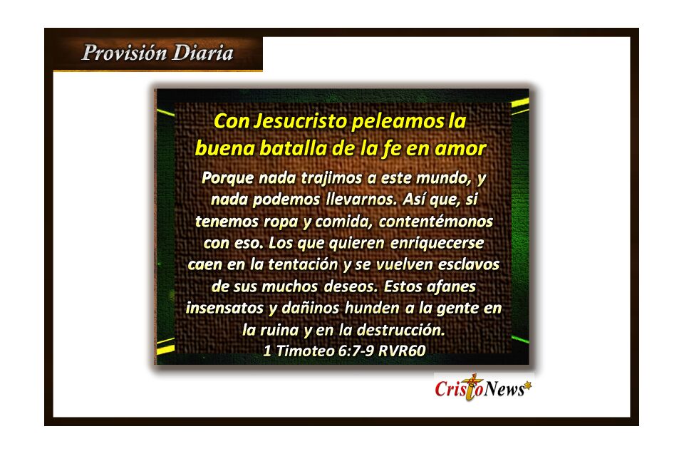 En Jesucristo encontramos nuestro alimento y sustento: Provisión Miércoles 1 de Marzo de 2023