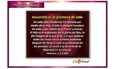Jesucristo es la promesa de vida abundante que nos ofrece nuestro YHVH fortalecernos en su nombre: Provisión Sábado 1 de Abril de 2023
