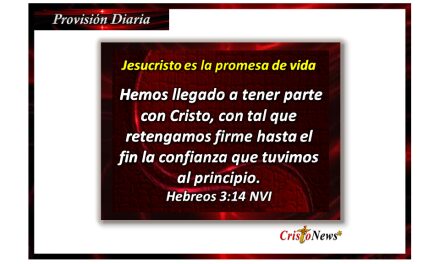 Hemos llegado a tener parte en Jesucristo al permitir que Él crezca en nuestro corazón en toda plenitud: Provisión viernes 7 de abril de 2023